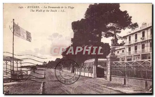 Cartes postales Hyeres La Promenade de la Plage