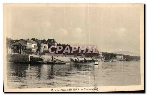 Cartes postales La Plage d Hyeres Vue Generale