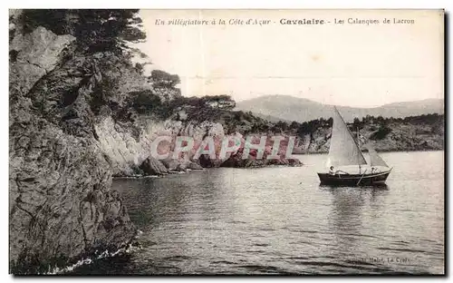 Cartes postales En villegiature a la Cote d Azur Cavalaire Les Calanques de Lacron