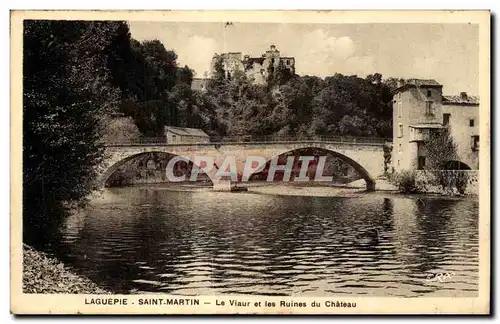 Cartes postales Laguepie Saint Martin Le Viaur et les Ruines du Chateau