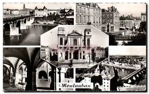 Cartes postales Montauban Le pont Placedu Marechal Foch La Cathedrale