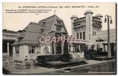 Ansichtskarte AK Exposition Internationale Des Arts Decoratifs Paris 1925 Pavillon de Mulhouse