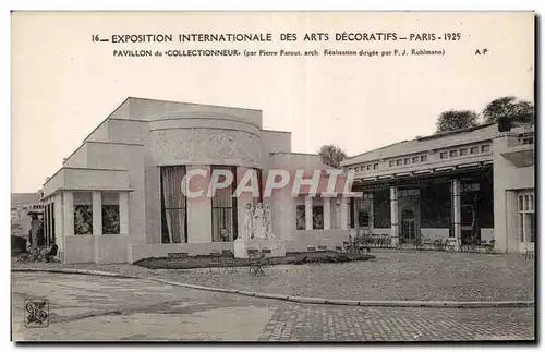 Cartes postales Exposition Internationale dea Arts Decoratifs Paris 1925 Pavillon du Collectionneur