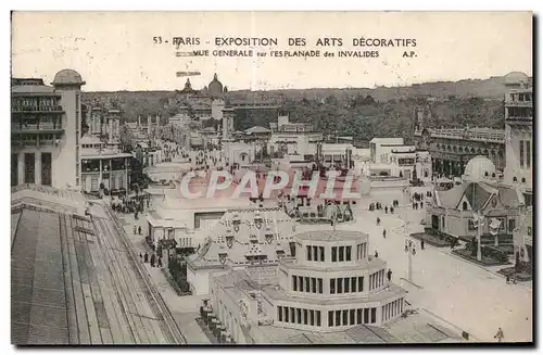 Cartes postales Paris Exposition des Arts Decoratifs Vue generale