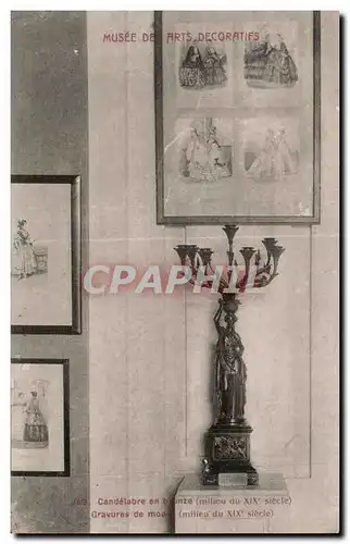 Cartes postales Candelabre en bronze Musee des Arts decoratifs