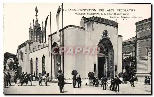 Cartes postales Paris Exposition des Arts Decoratifs Pavillon National de la Grande Bretagne