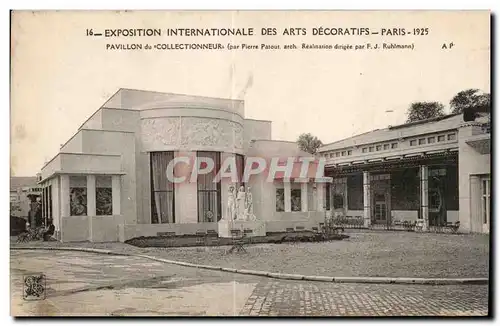 Cartes postales Paris Exposition Internationale des Arts Decoratifs 1925 Pavillon du Collectionneur