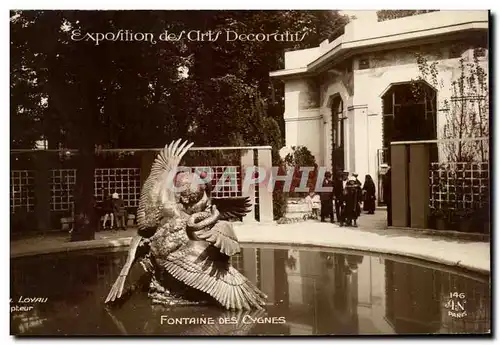 Cartes postales Paris Exposition Internationale des Arts Decoratifs Fontaine des Cygnes