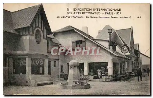 Ansichtskarte AK Exposition Internationale Des Arts Decoratifs Paris 1925 Le Village Francais