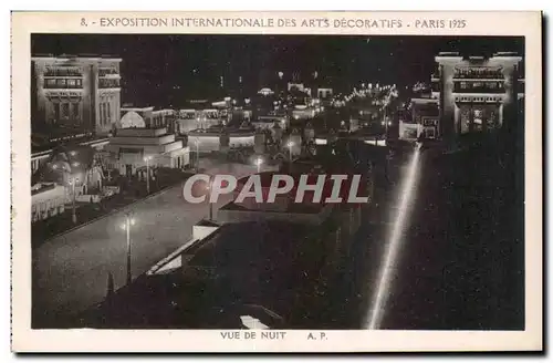 Cartes postales Exposition Internationale Des Arts Decoratifs Paris 1925 Vue de Nuit