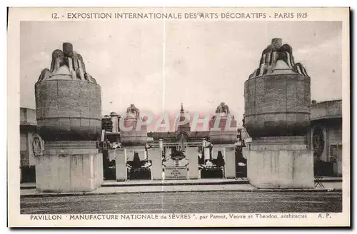 Ansichtskarte AK Exposition Internationale des Arts Decoratifs Paris 1925 Pavillon Manufacture de Sevres