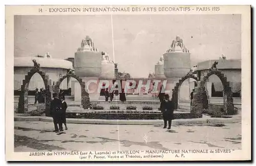 Ansichtskarte AK Exposition Internationale des Arts Decoratifs Paris 1925 Jardin des Nympheas