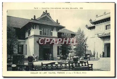 Cartes postales Exposition Internationale des Arts Decoratifs Paris 1925 Pavillon de l Arts Colonial Francais