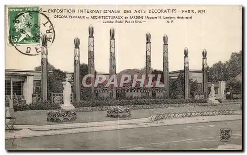 Cartes postales Exposition Internationale des Arts Decoratifs Paris 1925 Decors Floraux