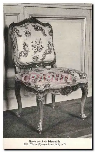 Cartes postales Musee des Arts Decoratifs Chaise