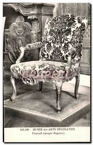 Cartes postales Musee des Arts Decoratifs Fauteuil