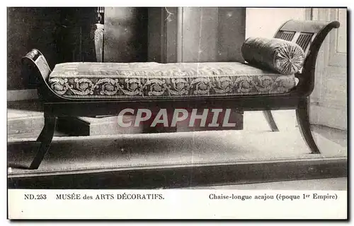 Cartes postales Musee des Arts Decoratifs Chaise longue acajou