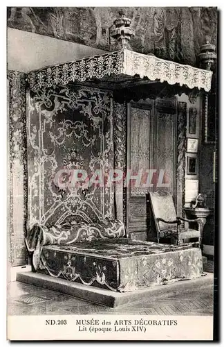 Cartes postales Musee des Arts Decoratifs Lit