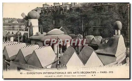 Cartes postales Exposition Paris Des Arts Decoratifs Villace du Jouet