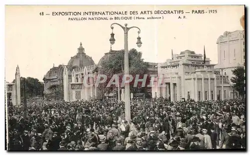 Ansichtskarte AK Exposition Paris Des Arts Decoratifs Pavillon National de Belgique