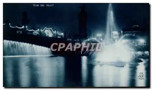 Cartes postales Exposition Internationale des arts Decoratifs Paris 1925 Vue de Nuit