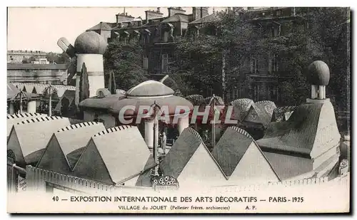 Cartes postales Exposition Internationale des arts Decoratifs Paris 1925 Village du Jouet