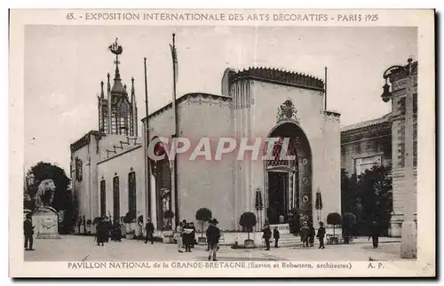 Cartes postales Exposition Internationale des arts Decoratifs Paris 1925 Pavillon national de la Grande Bretagne