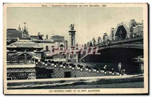 Ansichtskarte AK Exposition Internationale des arts Decoratifs Paris 1925 les peniches poiret et le pont Alexandr