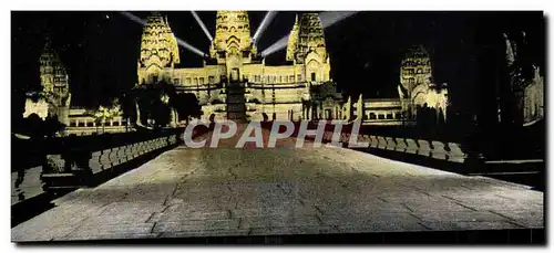 Cartes postales Angkor VAT vue de NUIT