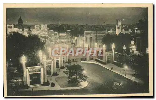 Cartes postales l Exposition des arts Decoratifs vue la NUIT Paris 1925 Porte d Honneur Main Entrance