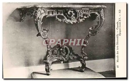 Cartes postales Musee des arts Decoratifs Console Epoque Louis XV