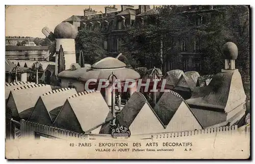 Cartes postales Paris Exposition des arts decoratifs Village du Jouet