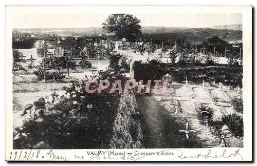 Cartes postales Valmy Marne Cimetiere Militaire Militaria