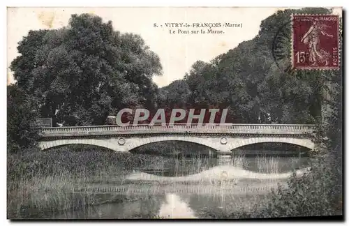 Cartes postales Vitry le Francois Marne le Pont sur la Marne