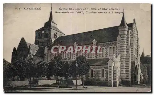 Cartes postales Chemille Eglise st Pierre