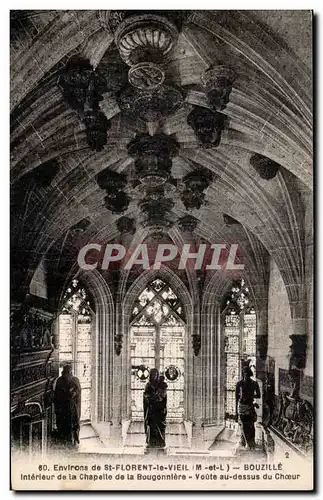 Ansichtskarte AK Envlrons de St Florent Vieil Bouzille Interieur de la Chapelle de la Bougonniere Voute au Dessus