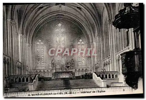 Ansichtskarte AK Saint Florent le Vieil Interieur de L Eglise