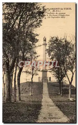 Cartes postales Saint Florent Le Vieil Souvenir du passage la Duchesse d Angouleme