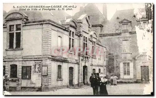 Ansichtskarte AK Saint Georges sur Loire Hotel de Ville et Presbytere