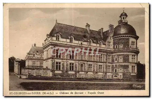 Cartes postales Saint Georges sur Loire Chateau de Serrant Facade Ouest