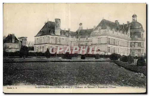 Cartes postales Saint Georges sur Loire Chateau de Serrant Facade de l Ouest