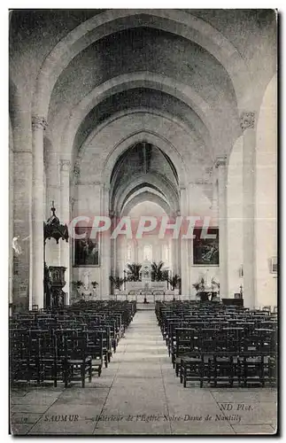 Ansichtskarte AK Saumur Interieur de I Eglise Notre Dame de Nantilly