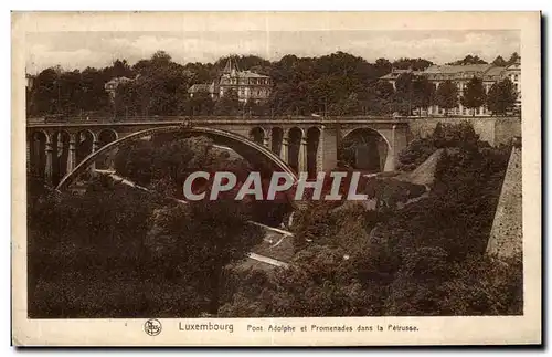 Ansichtskarte AK Luxembourg Pont Adolphe et Promenades dans la Petrusse