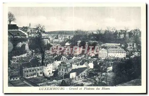 Cartes postales Luxemborg Grund et Plateau du Rham