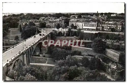 Cartes postales Luxemborg pont Adolphe et vue partielle sur la Ville