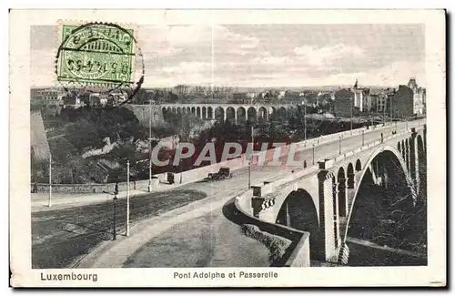 Cartes postales Luxemborg Pont Adolphe et Passerelle