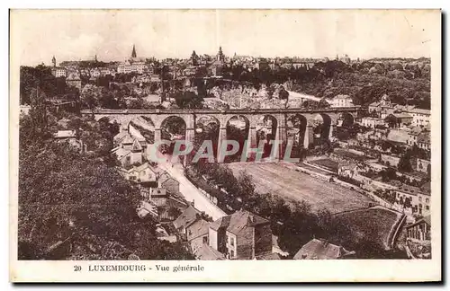 Cartes postales Luxemburg Vue generale