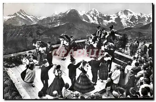 Cartes postales moderne Suisse Niederhorn Schweiz Bergchilbi Eiger Monch und Jungirau