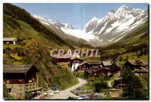 Cartes postales moderne Suisse Blatten im Lotschental Anengrat Lotschenlucke Sattelhorn