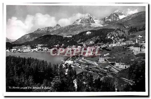 Cartes postales St Morite gegen Piz Albana   Julier